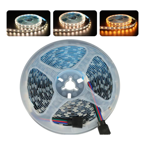 Fita Led 5025 3 Cores 5m 12v 60w 2400lm Ip20 Marca Luck Foyu