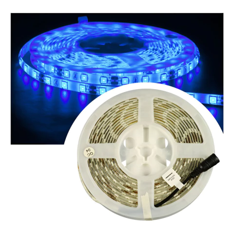 Kit 3 Fita Led 5050 Azul 60leds/m Ip65 Siliconada 5m 12v