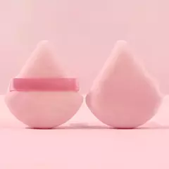 Kit com 2 Esponjas Formato Triângulo Para Pó