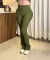 Calça legging modeladora - cintura alta - Flare - Verde Oliva - comprar online