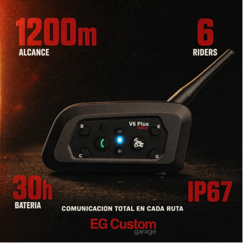 Intercomunidador Bluetooth para Casco