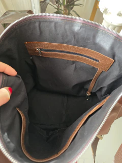 Cartera Kyojin-Cuero Cafe oscuro - comprar online