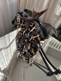 Cartera Mini-Munbai CUERO pelo vaca chita - tienda online