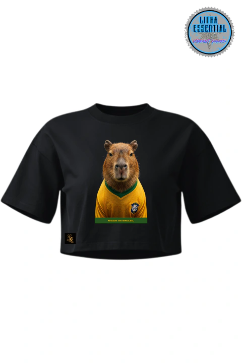 Cropped Oversized - Capivara