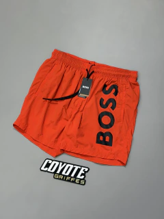 Shorts Boss BeachWear Big Logo Orange - comprar online