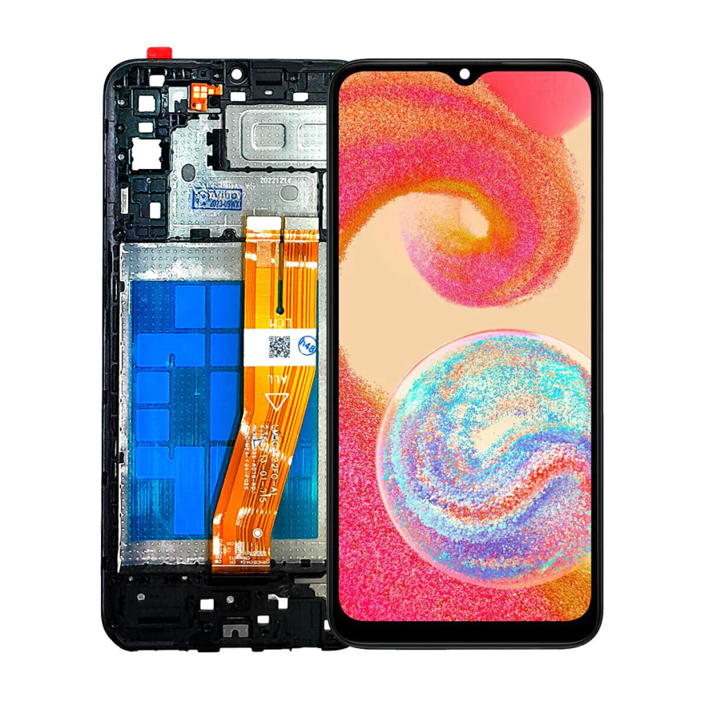Tela Display Frontal para Samsung Galaxy A04e Com Aro