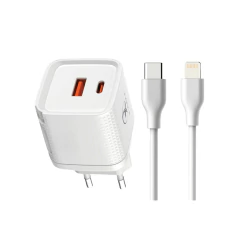Kit com 10 uni de carregador ultra rápido bivolt 5A 45W GaN para iPhone Lightning X-Cell - imagem 9