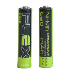 Pilha Bateria AAA Recarregável Nickel 1,2v Flex Gold 2 uni - imagem 3