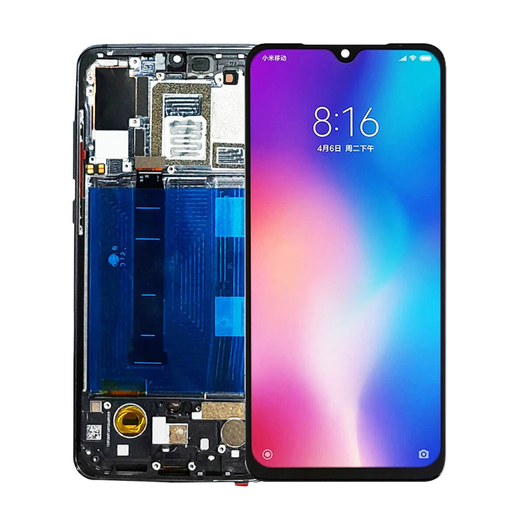 Tela Display Frontal para Xiaomi Mi 9 OLED Com Aro