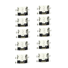 Kit com 10 conectores de carga para Motorola Moto E6s - imagem 1