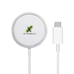 Carregador por indução magnético MagSafe c/ anel metálico X-Cell - imagem 1