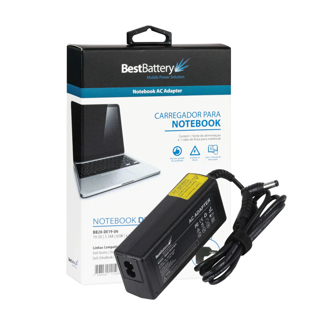 Fonte para Dell Vostro / Dell Inspiron / Yoga / UltraBook 65W - BestBattery