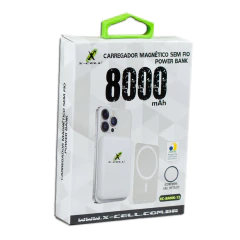 Carregador power bank portátil magnético sem fio 8000 Mah mod. XC-BANK-15 - imagem 3