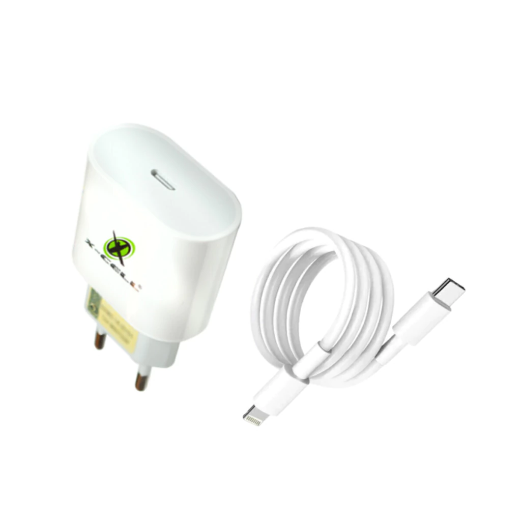 Carregador ultra rápido bivolt 6A 30W com cabo Lightning X-Cell mod. XC-UR29