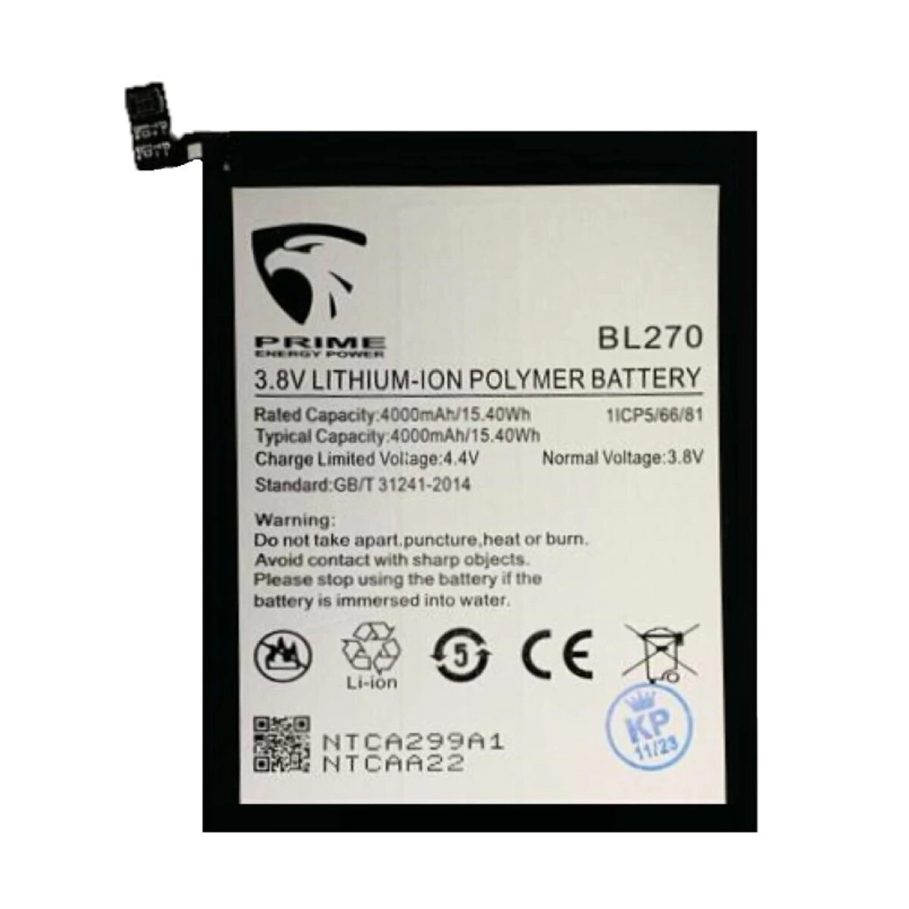 Bateria para Motorola Moto G6 Play / E5 / K6 Plus BL270 Prime Energy