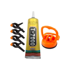 Kit presilhas grampos + ventosa + cola para manutenção de celular - imagem 2