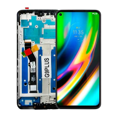 Tela Display Frontal para Motorola Moto G9 Plus Com Aro - imagem 1