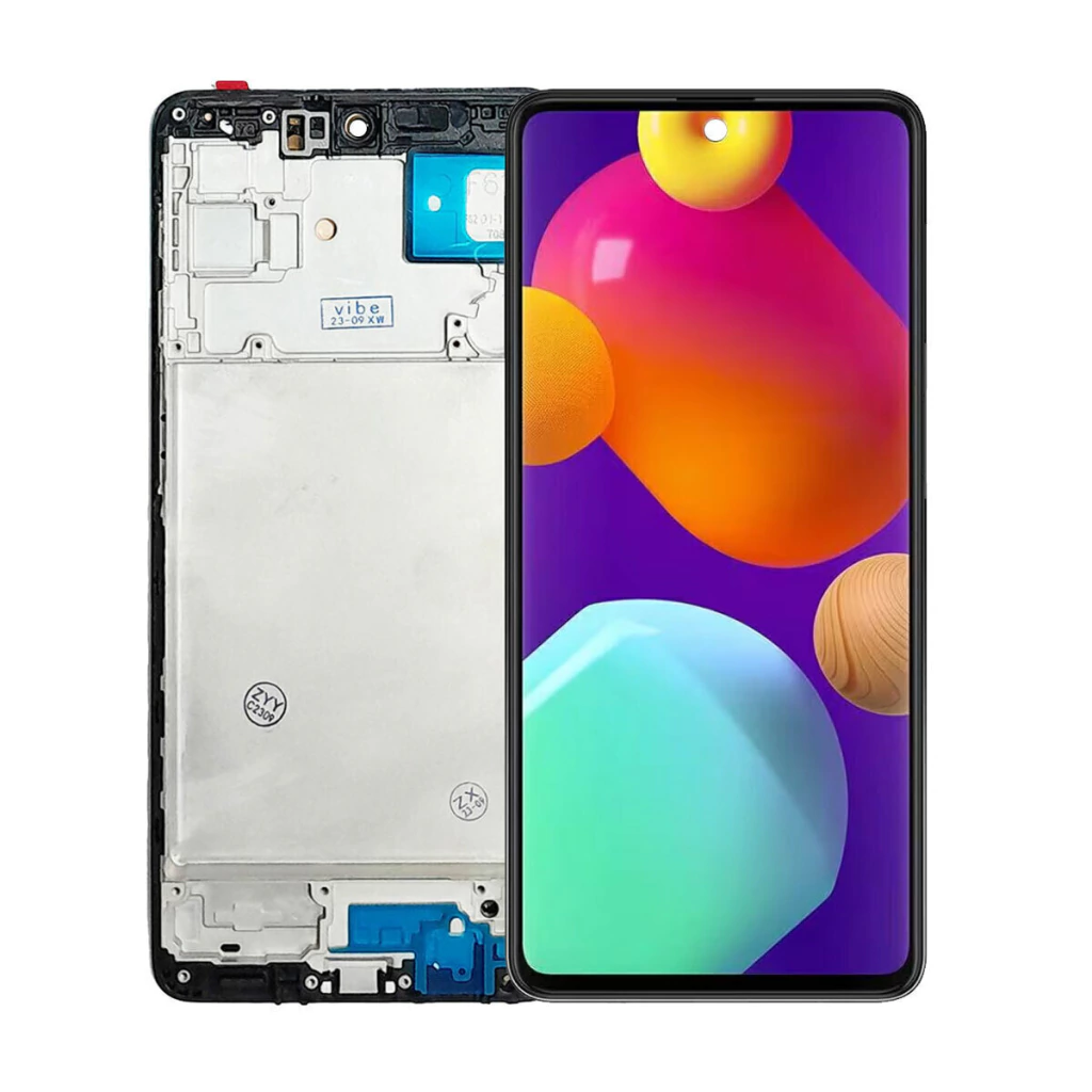 Tela Display Frontal para Samsung Galaxy M62 OLED Com Aro