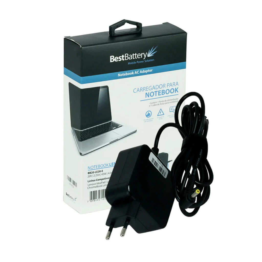 Fonte carregador para Lenovo S145 15IIL MTM: 82DJ0002BR 65W - BestBattery