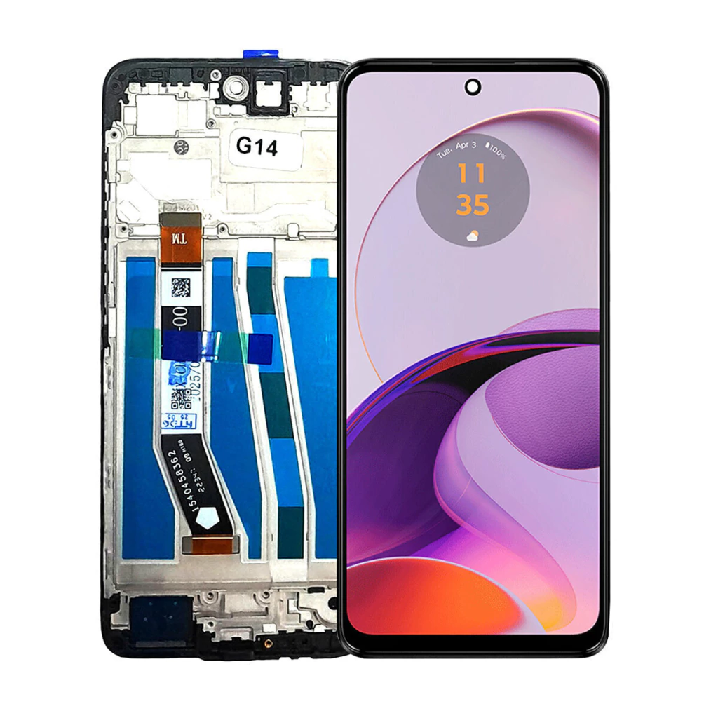 Tela Display Frontal para Motorola Moto G14 Com Aro