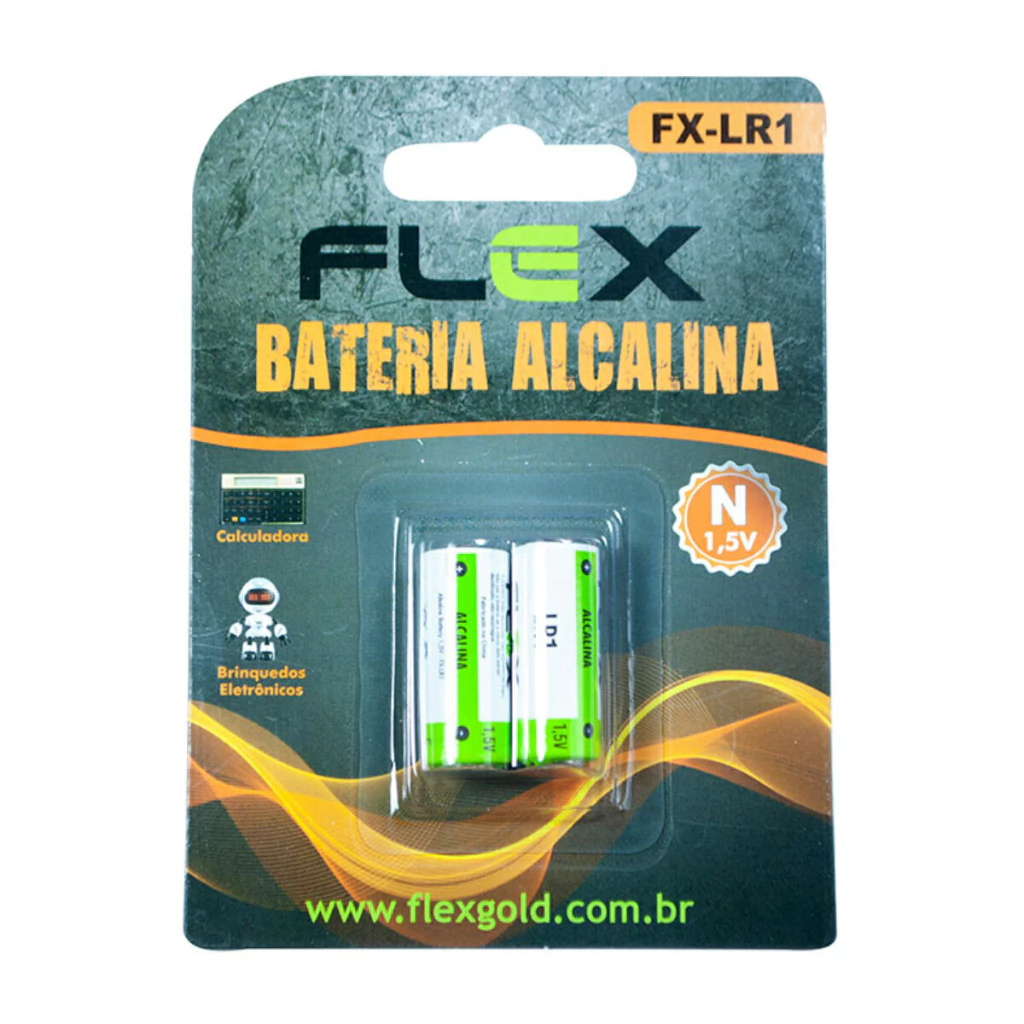 Kit com 2 pilhas bateria alcalina Lr1 1.5v Fx-lr1