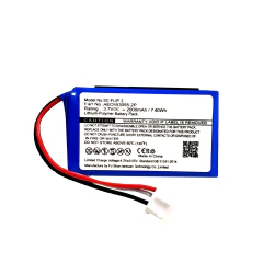 Bateria para JBL Flip 2 3.7V GSP0728712 2000 mAh - 3 fios - imagem 3
