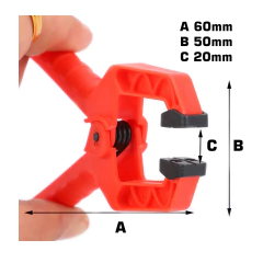 Jogo de 20 grampos multiuso com mola 2" - FortG - imagem 2