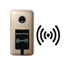 Adaptador receptor carregador indução wireless micro usb V8 - imagem 1