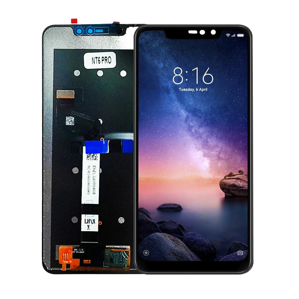 Tela Display Frontal para Xiaomi Redmi Note 6 Pro Sem Aro