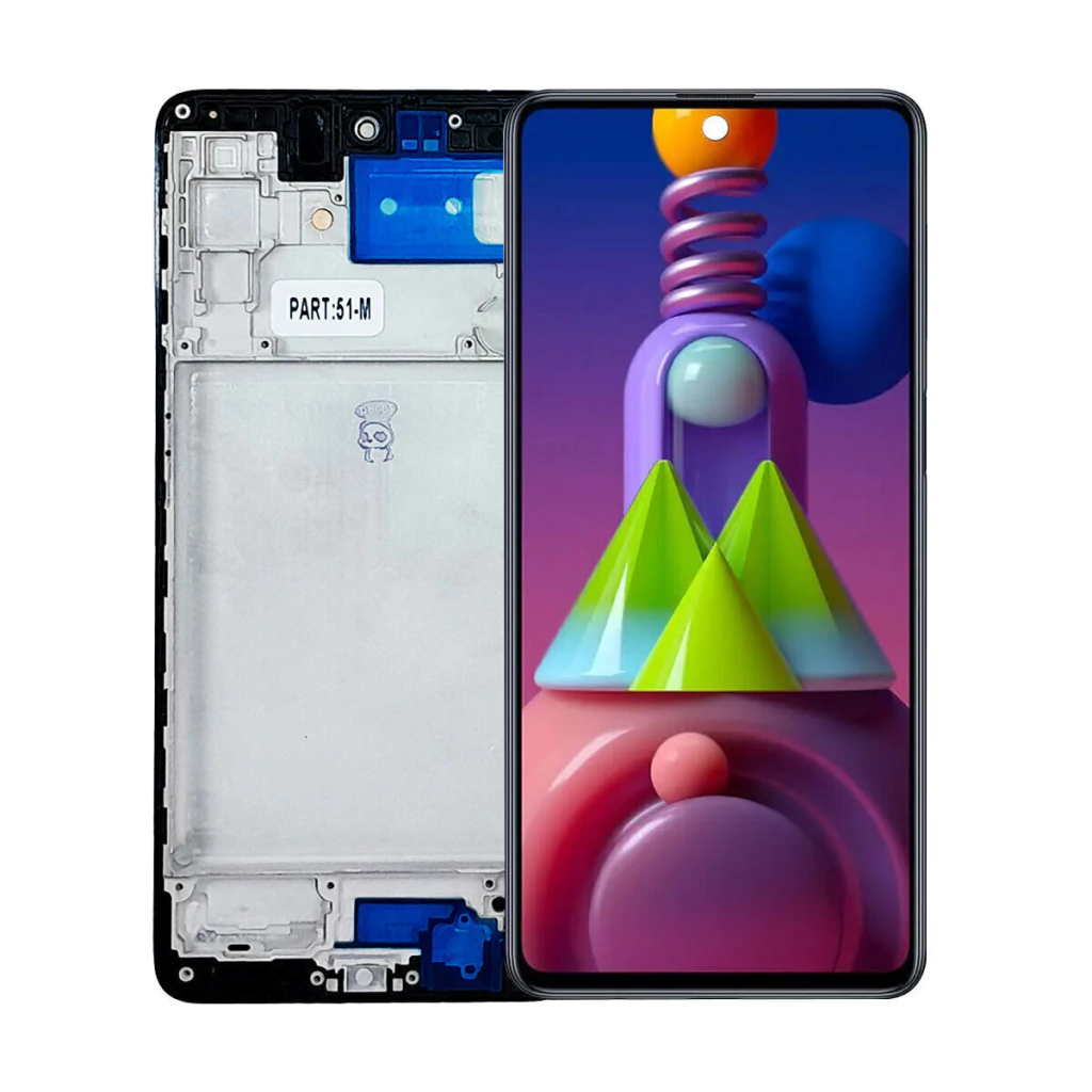 Tela Display Frontal para Samsung Galaxy M51 Com Aro