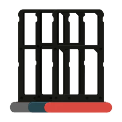 Bandeja gaveta slot de chip para Motorola Moto E7 - imagem 3