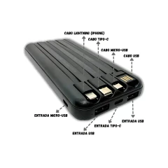 Carregador power bank portátil universal 20000 Mah mod. XC-BANK-22 - imagem 3