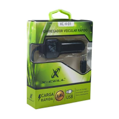 Carregador veicular rápido com cabo Micro USB e entrada USB - imagem 6