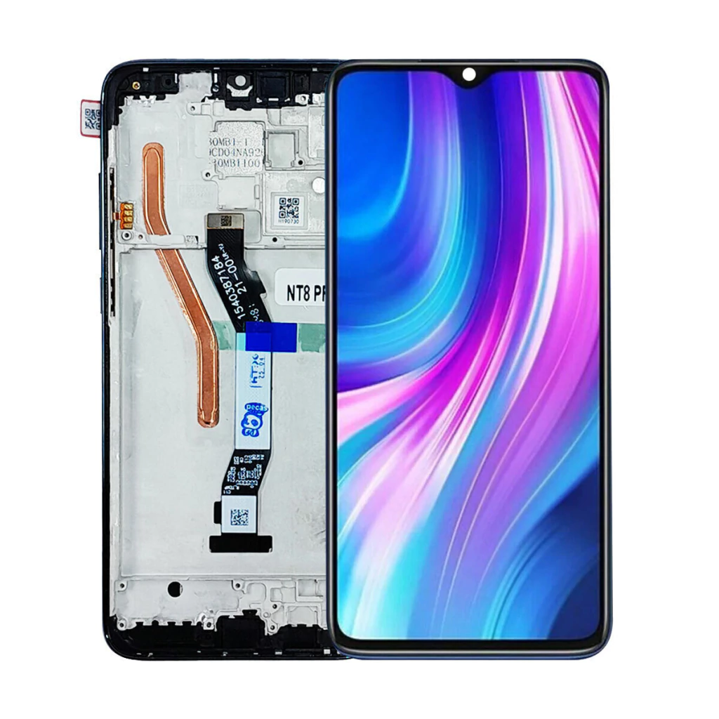 Tela Display Frontal para Xiaomi Redmi Note 8 Pro Com Aro