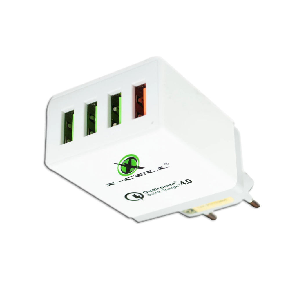 Carregador de parede com 4 portas USB turbo 36W X-Cell mod. XC-UR-20