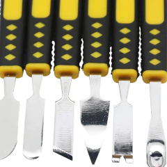 Kit 6 espátulas de metal profissional Te-666 - imagem 3