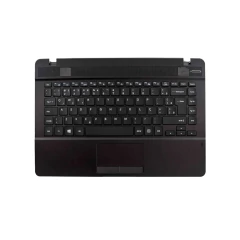 Teclado para notebook Samsung NP370 com top case - Preto - imagem 1