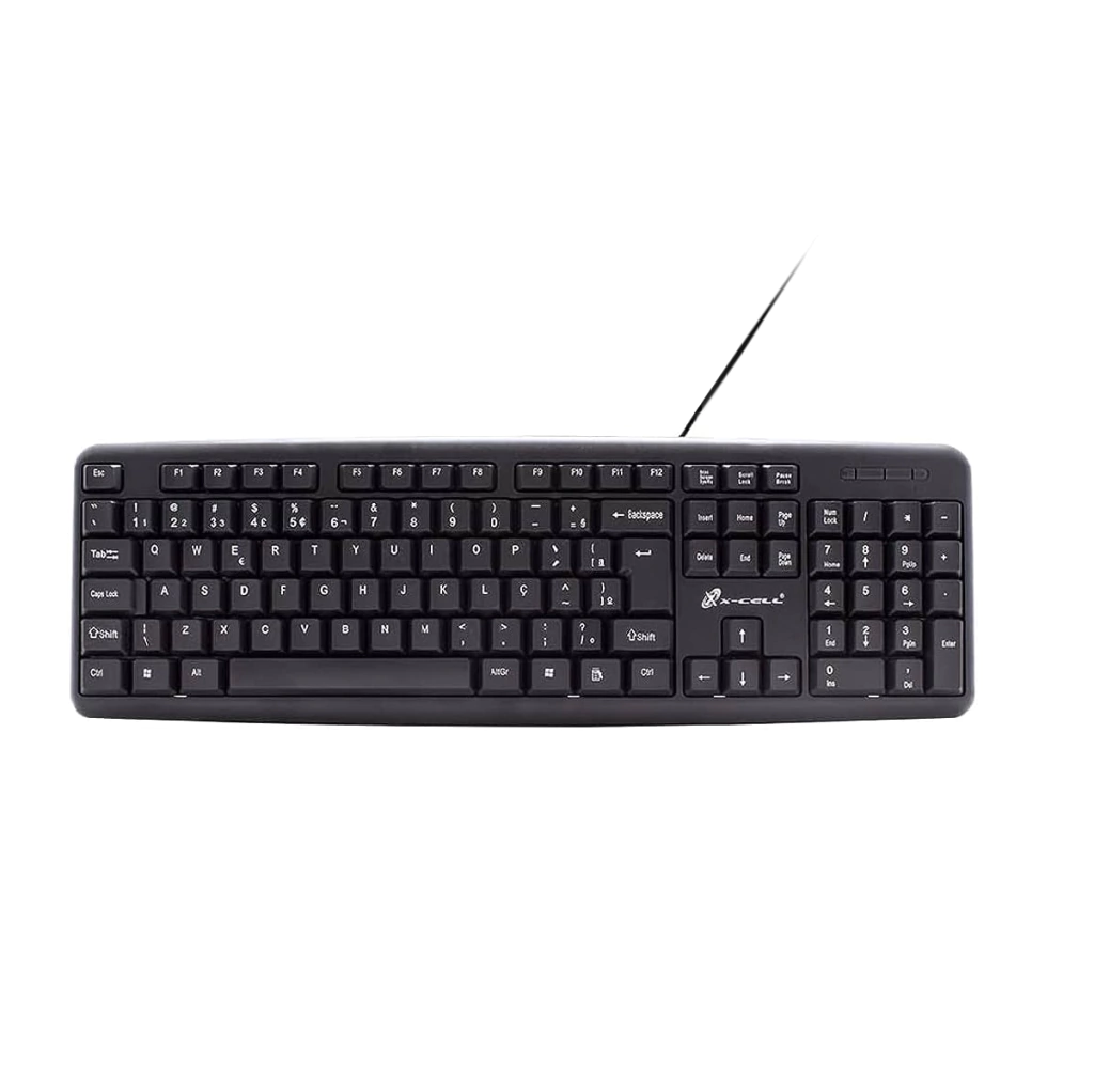 Teclado USB Com fio para PC Notebook teclas macias marca: X-Cell