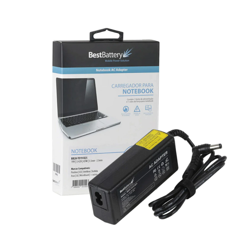 Fonte carregador para Asus X502ca X550 X550c X550cc 65w - BestBattery