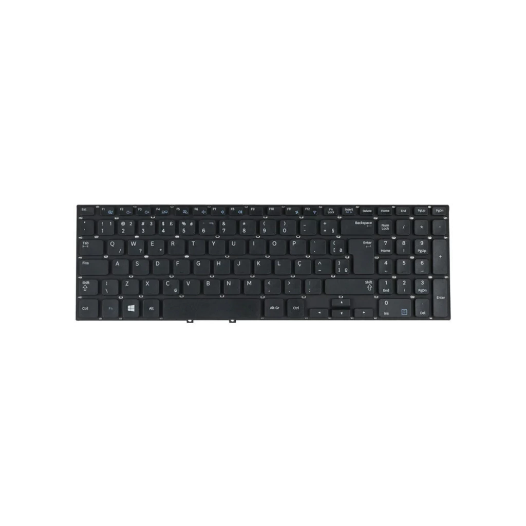 Teclado para notebook Samsung Np550 - Portugues Br, Preto