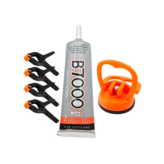 Kit presilhas grampos + ventosa + cola para manutenção de celular - imagem 3