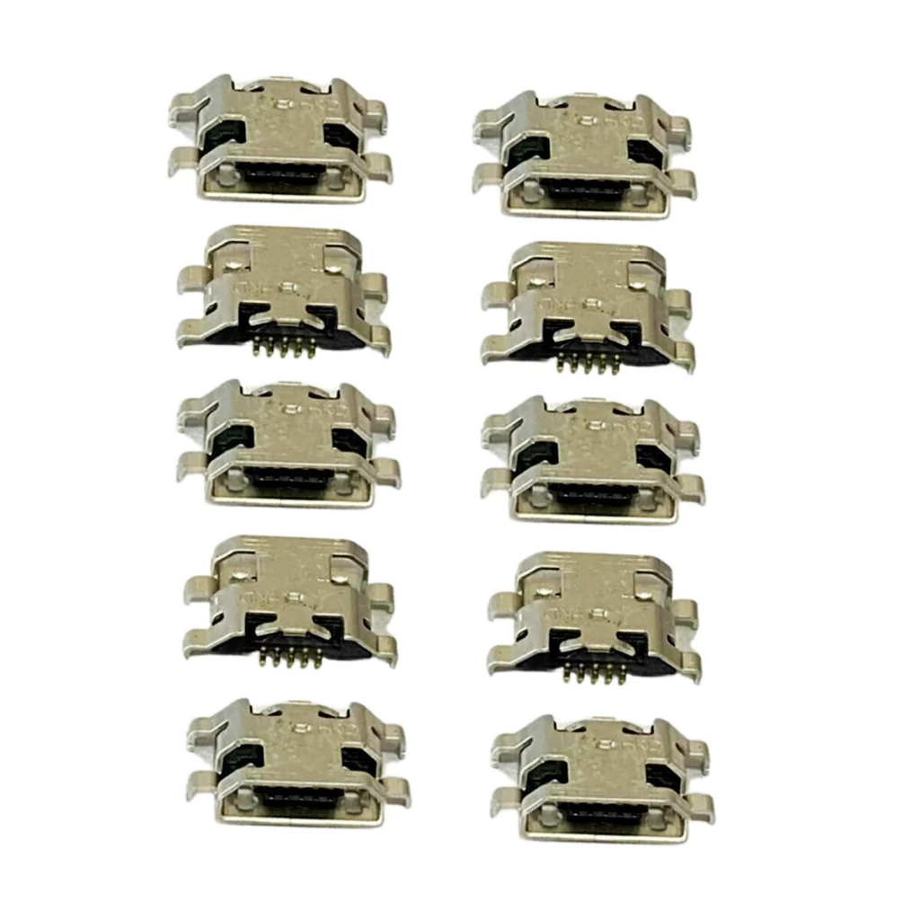 Kit com 10 conectores de carga para Moto E6 Plus e E7 Plus