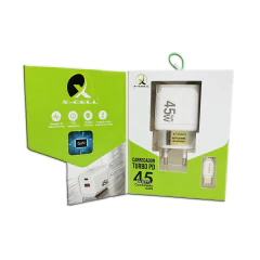 Carregador ultra rápido bivolt 5A 45W GaN com cabo Tipo-C X-Cell mod. XC-UR55 - imagem 11