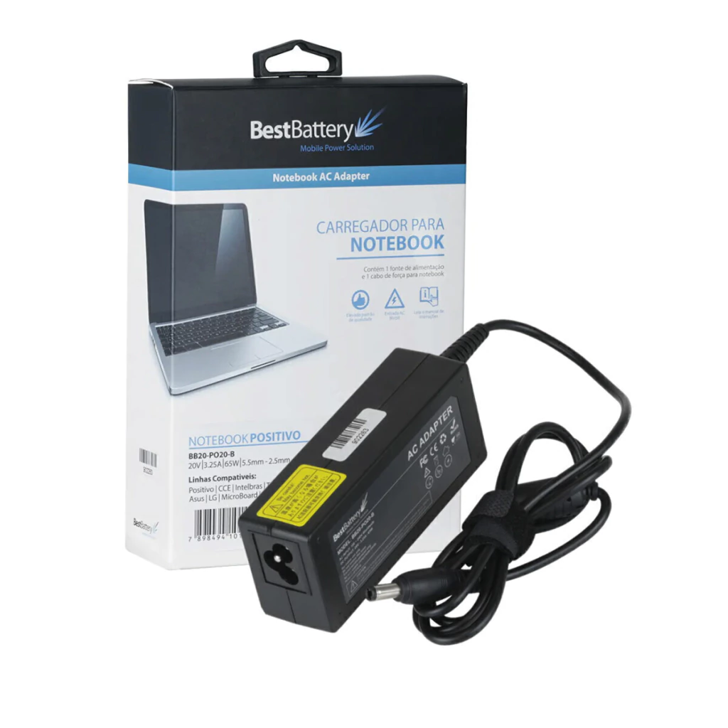 Fonte carregador para Positivo / CCE / Intelbras / Toshiba / Itautec 65W - BestBattery