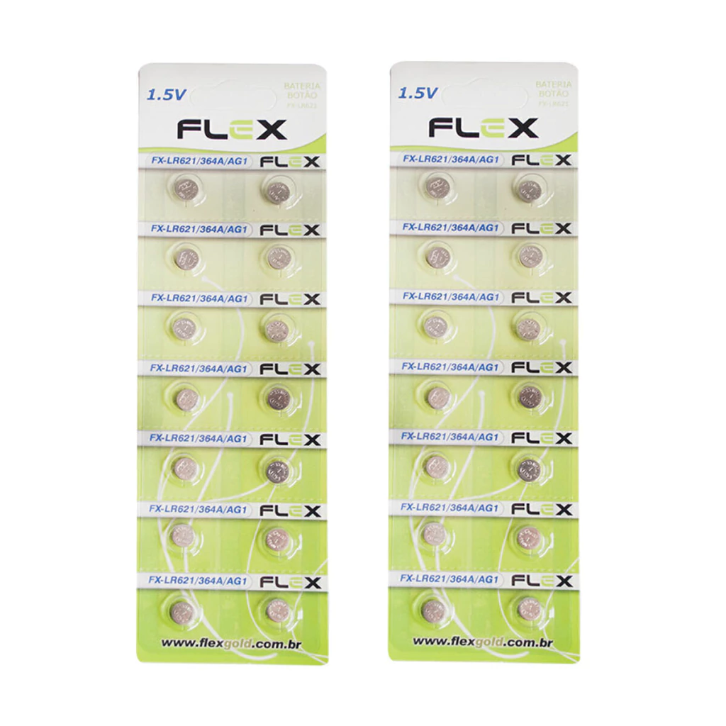 Kit com 28 unidades Bateria botão LR621 / AG1