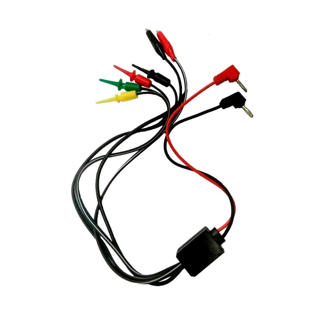 Cabo para fonte de bancada multiponta garra de jacaré