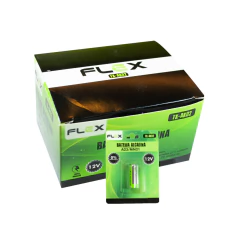 Kit 20 pilha bateria flex 12v A23 controle portão alarme - imagem 2