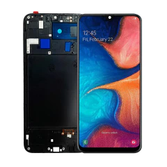 Tela Display Frontal para Samsung Galaxy A20 OLED Com Aro - imagem 1