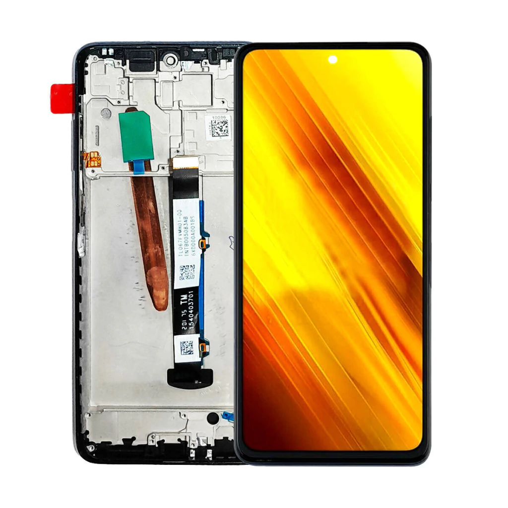 Tela Display Frontal para POCO X3 Com Aro Preto