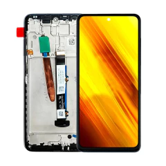Tela Display Frontal para POCO X3 Com Aro Preto - imagem 1
